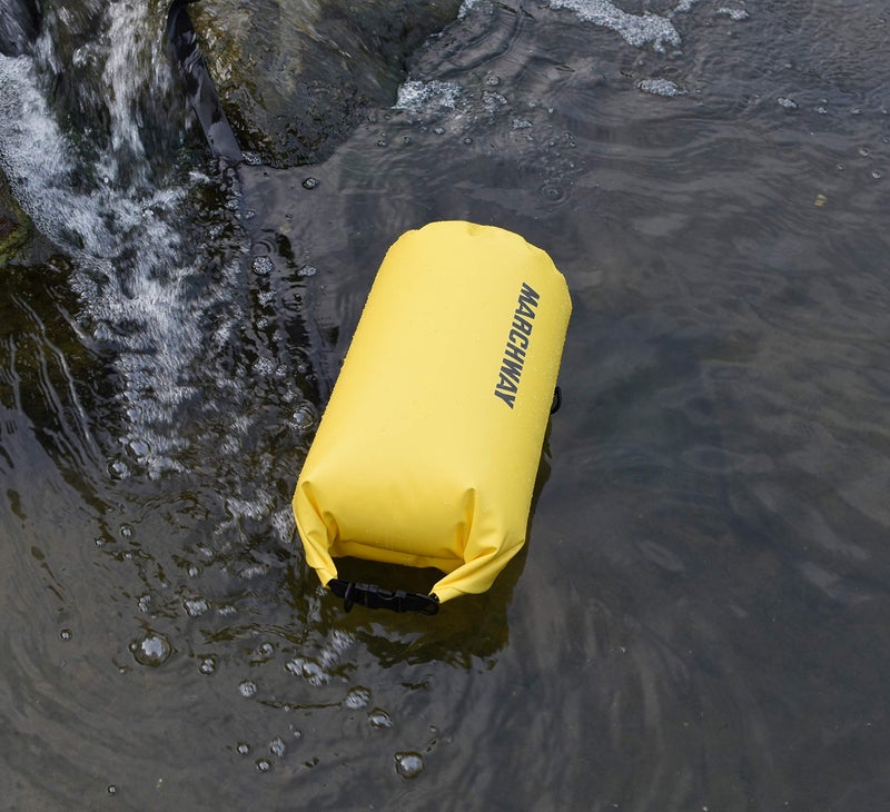 MARCHWAY Floating Waterproof Dry Bag Backpack 5L/10L/20L/30L/40L, Roll Top Sack Keeps Gear Dry for Kayaking, Rafting, Boating, Swimming, Camping, Hiking, Beach, Fishing (Lemon Yellow, 5L) - Image 5
